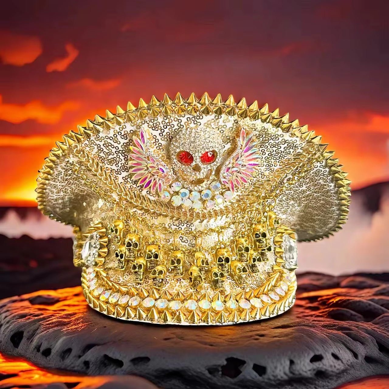 Steampunk Rhinestone Captain Hat (Multiple Styles) - InstaWOW Shop