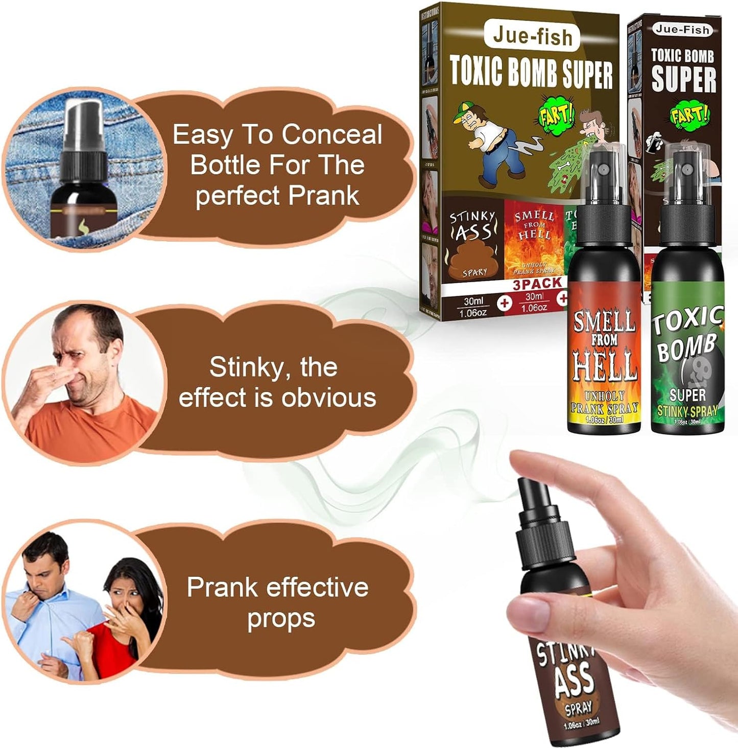 Toxic Smells Pack of 3 - InstaWOW Shop