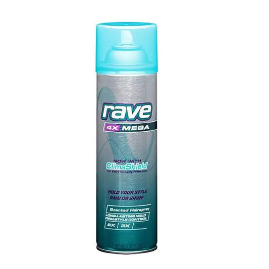 Unilever Rave 4X Mega Aerosol Hairspray with ClimaShield Scented 11oz - InstaWOW Shop