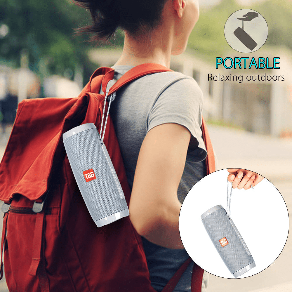 Wireless Portable Bluetooth Stereo Speaker with LED Light - InstaWOW Shop