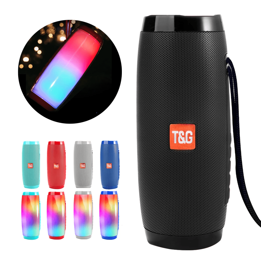Wireless Portable Bluetooth Stereo Speaker with LED Light - InstaWOW Shop