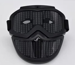 Shifter-face LED Bluetooth App Mask, USB-C Charger - PXL Stores
