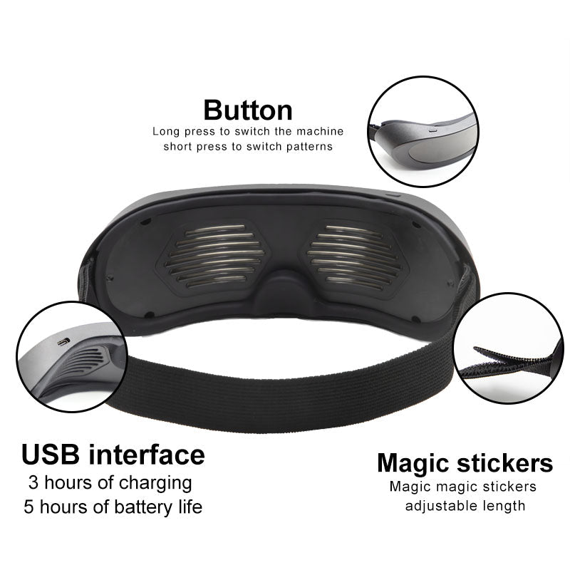 Customizable Bluetooth LED Goggles - InstaWOW Shop