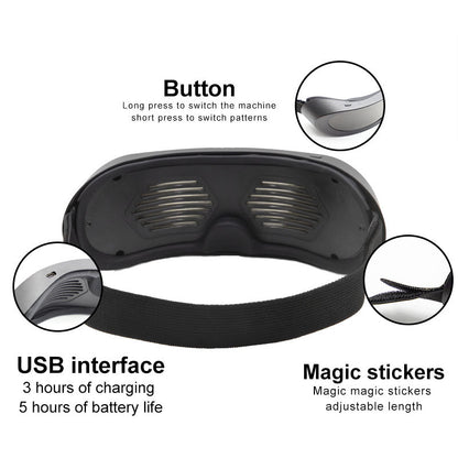 Customizable Bluetooth LED Goggles - InstaWOW Shop