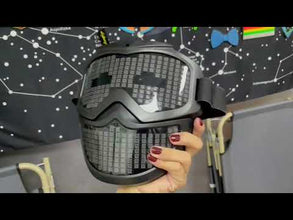 Qudi Mask Alternative Shifter-face LED Bluetooth App Mask, USB-C Charger