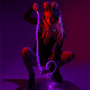 LED Fiber Optic Whip - 360° Swivel Pixel Rave Whip Toy - InstaWOW Shop