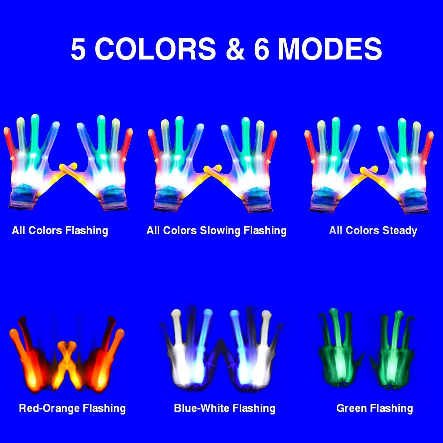 LED Rave Gloves - InstaWOW Shop