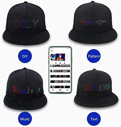 Mr.Bogie Glow LED App Mobile Control Cap - InstaWOW Shop