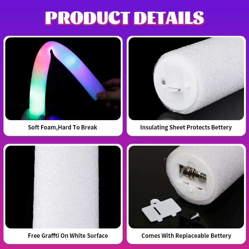 Party Foam LED Sticks 30PCs - InstaWOW Shop