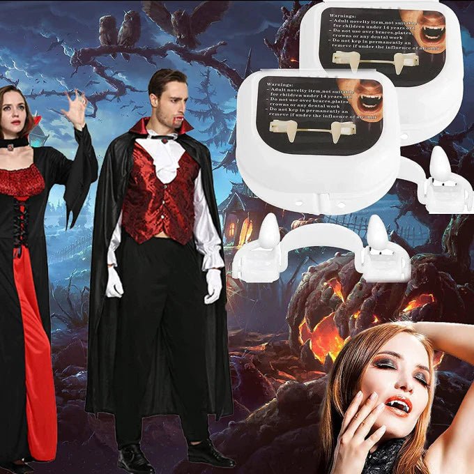 Retractable Vampire Moveable Teeth Prop - InstaWOW Shop