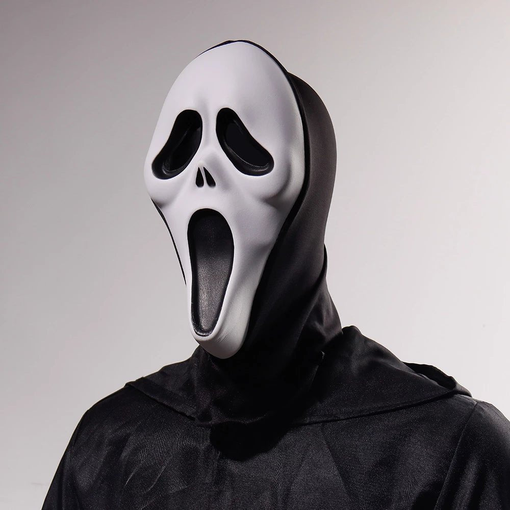 Scream Movie Mask Cosplay with black mesh hood - InstaWOW Shop