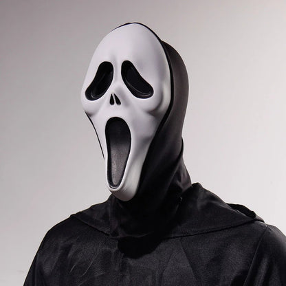 Scream Movie Mask Cosplay with black mesh hood - InstaWOW Shop