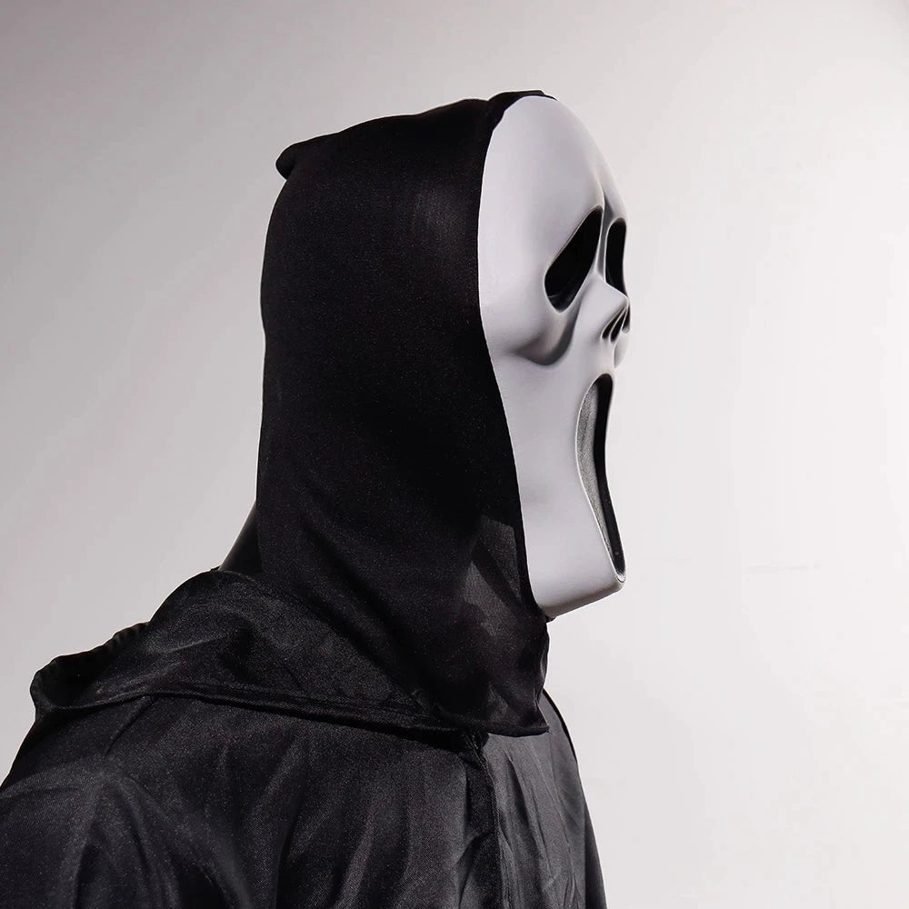 Scream Movie Mask Cosplay with black mesh hood - InstaWOW Shop