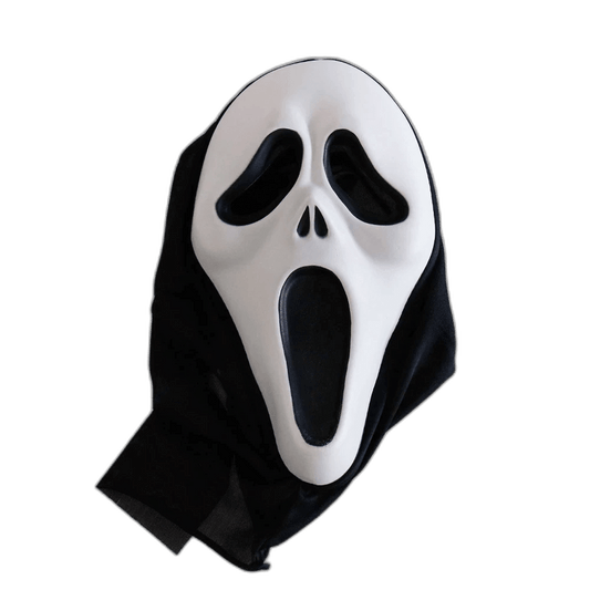 Scream Movie Mask Cosplay with black mesh hood - InstaWOW Shop