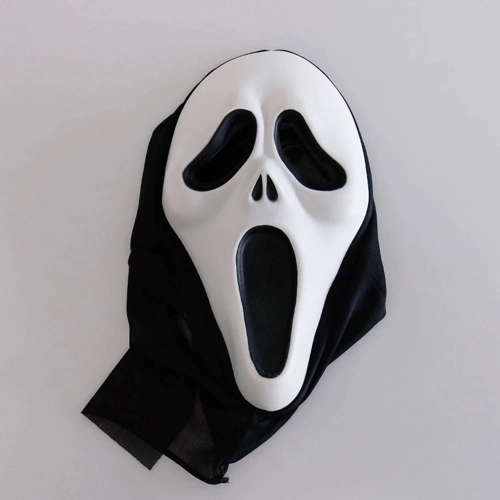 Scream Movie Mask Cosplay with black mesh hood - InstaWOW Shop
