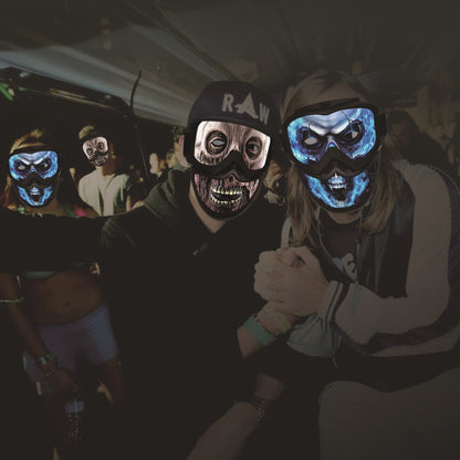 Sound Reactive LED Halloween Masks - InstaWOW Shop