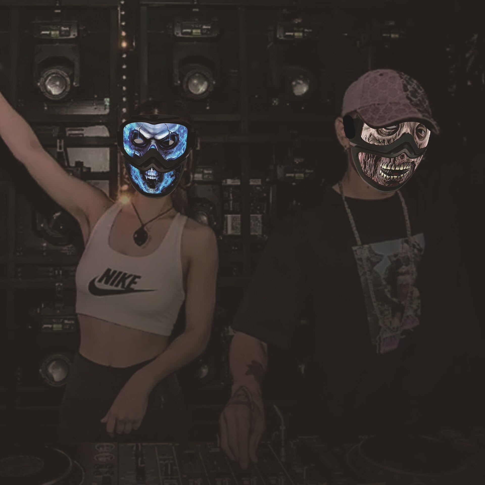 Sound Reactive LED Halloween Masks - InstaWOW Shop