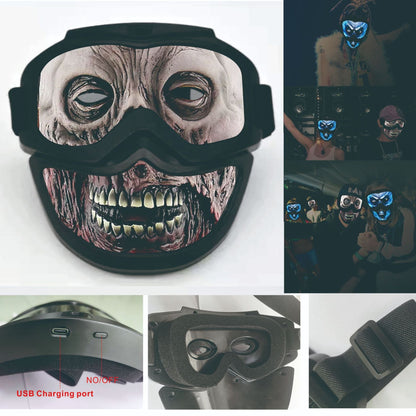 Sound Reactive LED Halloween Masks - InstaWOW Shop